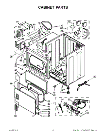 02 - Cabinet Parts parts for Maytag Dryer MDG18MNAWW0 / from AppliancePartsPros.com