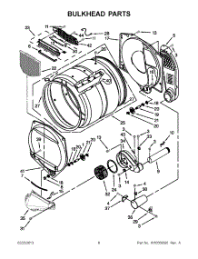 03 - Bulkhead Parts parts for Maytag Dryer MDG18PDAWW0 / from AppliancePartsPros.com