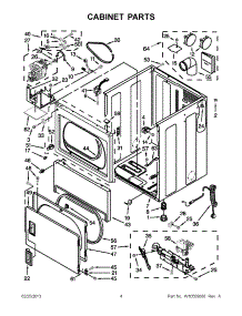 02 - Cabinet Parts parts for Maytag Dryer MDG18PDAXW0 / from AppliancePartsPros.com