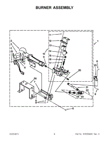 04 - Burner Assembly parts for Maytag Dryer MDG18PDAXW0 / from AppliancePartsPros.com
