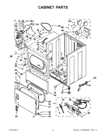 02 - Cabinet Parts parts for Maytag Dryer MDG18PRAWW0 / from AppliancePartsPros.com