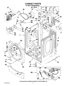 02 - Cabinet Parts parts for Maytag Dryer MDG25PDAGW0 / from AppliancePartsPros.com