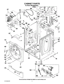 02 - Cabinet Parts parts for Maytag Dryer MDG25PDAGW1 / from AppliancePartsPros.com