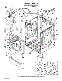 02 - Cabinet Parts parts for Maytag Dryer MDG25PDAWW1 / from AppliancePartsPros.com