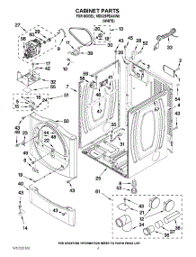 02 - Cabinet Parts parts for Maytag Dryer MDG25PDAXW0 / from AppliancePartsPros.com