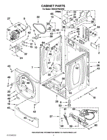 02 - Cabinet Parts parts for Maytag Dryer MDG25PNAGW0 / from AppliancePartsPros.com