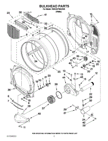 03 - Bulkhead Parts parts for Maytag Dryer MDG25PNAGW0 / from AppliancePartsPros.com