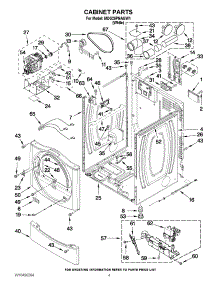 02 - Cabinet Parts parts for Maytag Dryer MDG25PNAGW1 / from AppliancePartsPros.com