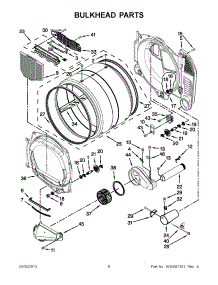 03 - Bulkhead Parts parts for Maytag Dryer MDG25PNAGW3 / from AppliancePartsPros.com