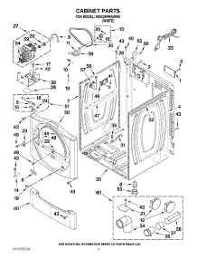 02 - Cabinet Parts parts for Maytag Dryer MDG25PRAWW0 / from AppliancePartsPros.com