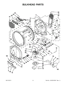 03 - Bulkhead Parts parts for Whirlpool Dryer WGD8900BW0 / from AppliancePartsPros.com