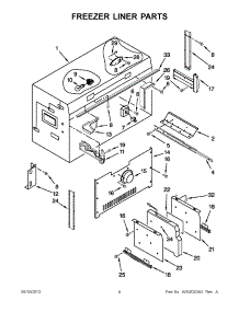 04 - Freezer Liner Parts parts for Maytag Refrigerator JB36SSFXLA01 / from AppliancePartsPros.com