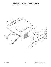 08 - Top Grille And Unit Cover parts for Maytag Refrigerator JB36SSFXLA01 / from AppliancePartsPros.com