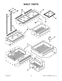 05 - Shelf Parts parts for Maytag Refrigerator JB36SSFXRA01 / from AppliancePartsPros.com