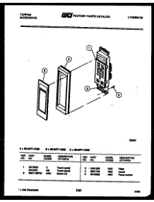 02 - Control Panel parts for Frigidaire Microwave 56-2477-10-03 from AppliancePartsPros.com