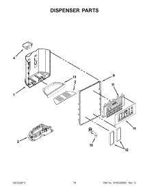 09 - Dispenser Parts parts for Whirlpool Refrigerator GSS26C4XXB00 from AppliancePartsPros.com