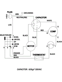 Air Conditioner  Wiring Information parts for Samsung Room Air Conditioner AW0519 from AppliancePartsPros.com