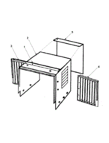 Air Conditioner  Outer Case Assembly parts for Samsung Room Air Conditioner AW0519/XAA from AppliancePartsPros.com