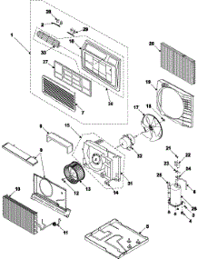 Air Conditioner  Chassis Assembly parts for Samsung Room Air Conditioner AW109AB/XAA from AppliancePartsPros.com