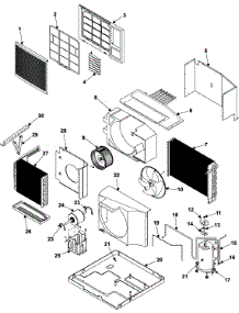 Room A / C  Chassis Assembly parts for Samsung Room Air Conditioner AW1890 from AppliancePartsPros.com