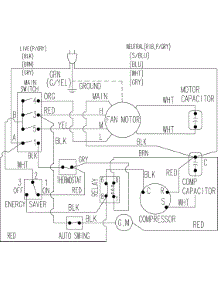 Air Conditioner  Wiring Information parts for Samsung Room Air Conditioner AW2410C/XAA from AppliancePartsPros.com