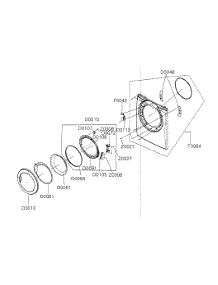 Laundry  Fr Door Assy parts for Samsung Dryer DV306LEW/XAA from AppliancePartsPros.com