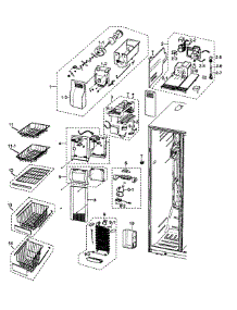 Refrigeration  Freezer parts for Samsung Refrigerator RS2630WW/XAA from AppliancePartsPros.com