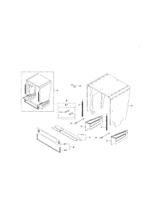 Case parts for Samsung Dishwasher DW80F800UWS/AA-0001 / from AppliancePartsPros.com