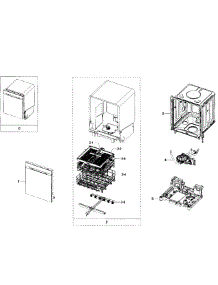 Main Assy parts for Samsung Dishwasher DW80H9970US/AA-0000 / from AppliancePartsPros.com