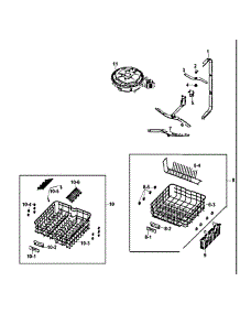Rack Assy parts for Samsung Dishwasher DMT400RHB/XAA / from AppliancePartsPros.com