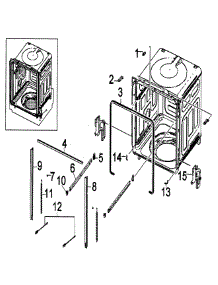 Tub Assy parts for Samsung Dishwasher DMT300RFS/XAA / from AppliancePartsPros.com