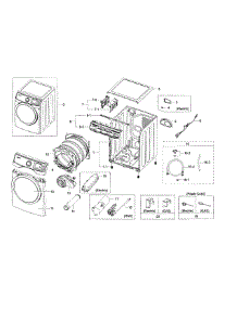 Main Assy parts for Samsung Dryer DV45H6300GG/A3-0000 / from AppliancePartsPros.com