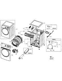 Main Assy parts for Samsung Dryer DV393ETPAWR/A1-0000 / from AppliancePartsPros.com