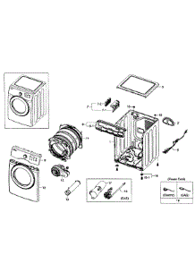 Main Assy parts for Samsung Dryer DV231AGW/XAA-0001 / from AppliancePartsPros.com