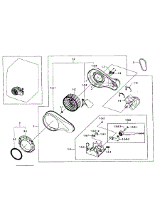 Motor Assy parts for Samsung Dryer DV231AGW/XAA-0001 / from AppliancePartsPros.com