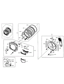 Drum Assy parts for Samsung Dryer DV231AEW/XAA-0001 / from AppliancePartsPros.com