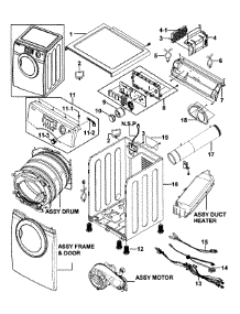 Main Assy parts for Samsung Dryer DV317AEG/XAA-0000 / from AppliancePartsPros.com