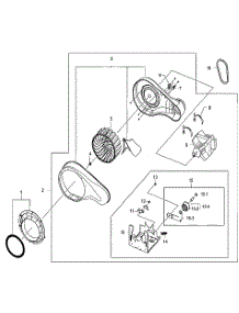 Motor Assy parts for Samsung Dryer DV330AGB/XAA / from AppliancePartsPros.com
