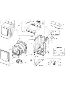 Main Assy parts for Samsung Dryer DV50F9A7GVP/A2-0000 / from AppliancePartsPros.com