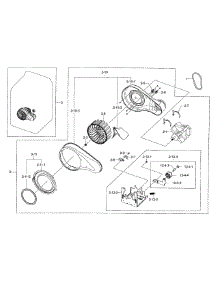 Motor Duct parts for Samsung Dryer DV56H9100EW/A2-0000 / from AppliancePartsPros.com