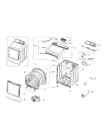 Main Assy parts for Samsung Dryer DV56H9000EP/A2-0000 / from AppliancePartsPros.com