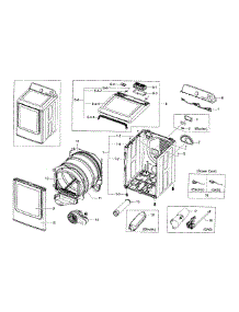 Main Assy parts for Samsung Dryer DV45H7000EW/A2-0000 / from AppliancePartsPros.com