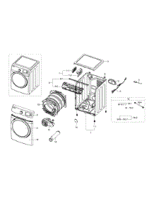 Main Assy parts for Samsung Dryer DV511AGR/XAA-0003 / from AppliancePartsPros.com