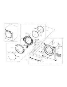 Front & Door parts for Samsung Dryer DV511AGR/XAA-0002 / from AppliancePartsPros.com