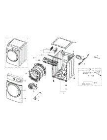 Main Assy parts for Samsung Dryer DV511AGR/XAA-0002 / from AppliancePartsPros.com