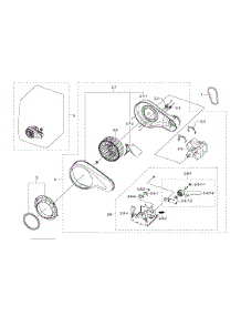 Motor Duct parts for Samsung Dryer DV511AGR/XAA-0002 / from AppliancePartsPros.com