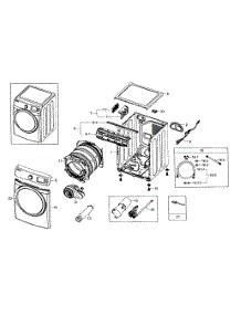 Main Assy parts for Samsung Dryer DV511AGW/XAA-0003 / from AppliancePartsPros.com