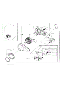 Motor Duct parts for Samsung Dryer DV511AGW/XAA-0003 / from AppliancePartsPros.com