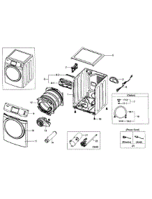 Main Asy parts for Samsung Dryer DV457GVGSWR/AA-0002 / from AppliancePartsPros.com