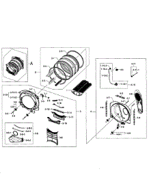Drum Assy parts for Samsung Dryer DV457GVGSWR/AA-0000 / from AppliancePartsPros.com